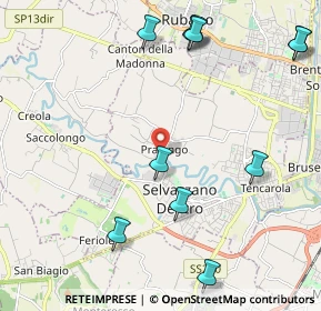 Mappa Via Argine Sinistro, 35030 Selvazzano Dentro PD, Italia (2.63364)