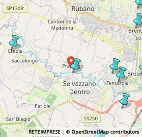 Mappa Via Argine Sinistro, 35030 Selvazzano Dentro PD, Italia (3.60769)