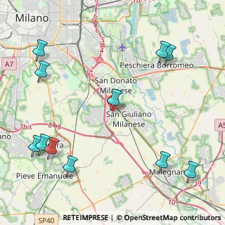 Mappa Via Varese, 20098 San Giuliano Milanese MI, Italia (5.74182)