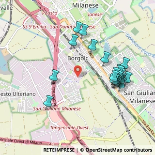 Mappa Via Varese, 20098 San Giuliano Milanese MI, Italia (1.044)