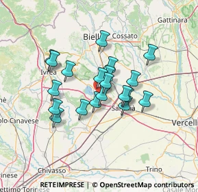 Mappa Fraz. Montemaggiore, 13881 Cavaglià BI, Italia (10.436)
