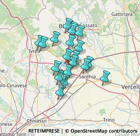 Mappa Fraz. Montemaggiore, 13881 Cavaglià BI, Italia (9.7705)