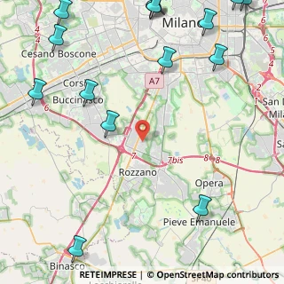 Mappa Via Claudio Varalli, 20089 Rozzano MI, Italia (7.005)