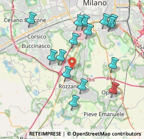 Mappa Via Claudio Varalli, 20089 Rozzano MI, Italia (4.01333)
