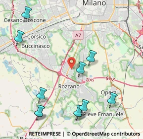 Mappa Via Claudio Varalli, 20089 Rozzano MI, Italia (5.21455)