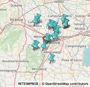 Mappa Via XXV Aprile, 35030 Selvazzano Dentro PD, Italia (10.47)