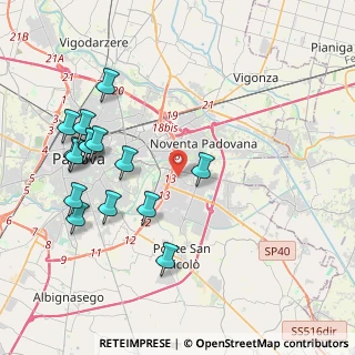 Mappa Via M. Bellisario, 35127 Padova PD, Italia (4.476)