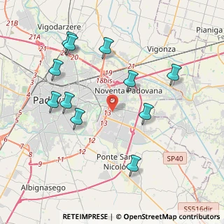 Mappa Via M. Bellisario, 35127 Padova PD, Italia (4.23636)