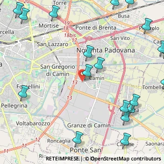 Mappa Via M. Bellisario, 35127 Padova PD, Italia (3.4015)