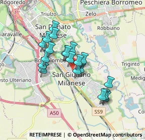 Mappa Via Privata Cavour, 20098 San Giuliano Milanese MI, Italia (1.387)