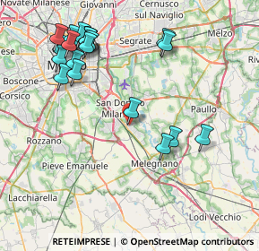 Mappa Via Privata Cavour, 20098 San Giuliano Milanese MI, Italia (9.1535)