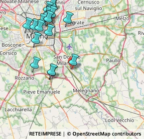 Mappa Via Privata Cavour, 20098 San Giuliano Milanese MI, Italia (9.9735)