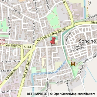 Mappa Via borgo sera 13, 26029 Soncino, Cremona (Lombardia)