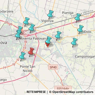 Mappa Via delle Ortensie, 30030 Vigonovo VE, Italia (4.58667)
