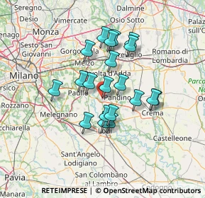 Mappa Via Martiri della Liberazione, 26016 Spino d'Adda CR, Italia (10.893)