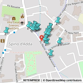 Mappa Via Martiri della Liberazione, 26016 Spino d'Adda CR, Italia (0.07727)