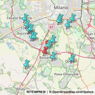 Mappa Via Varalli, 20089 Rozzano MI, Italia (3.88813)
