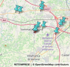 Mappa Via Luigi Negrelli, 37066 Sommacampagna VR, Italia (3.87727)