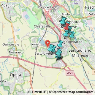 Mappa Via Segrino, 20098 Area Industriale MI, Italia (1.6865)