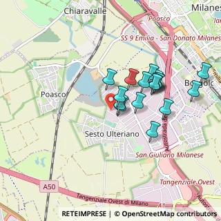 Mappa Via Segrino, 20098 Area Industriale MI, Italia (0.77588)