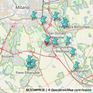 Mappa Via Segrino, 20098 Area Industriale MI, Italia (4.31769)