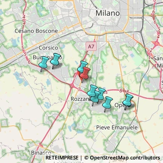 Mappa Via Caracciolo, 20089 Rozzano MI, Italia (3.16727)