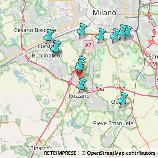 Mappa Via Gran Sasso, 20089 Rozzano MI, Italia (3.94667)