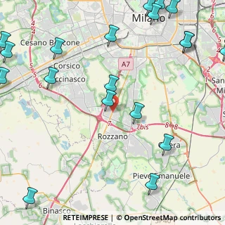 Mappa Via Gran Sasso, 20089 Rozzano MI, Italia (6.6735)