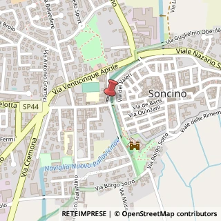 Mappa Via Cesare Battisti, 1, 26029 Soncino, Cremona (Lombardia)