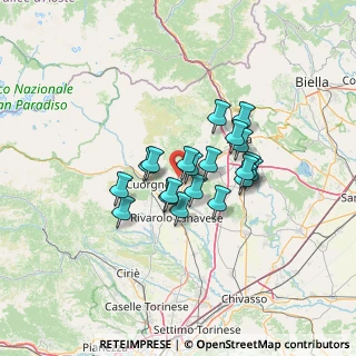Mappa SP 60, 10080 Baldissero Canavese TO, Italia (9.425)