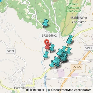 Mappa SP 60, 10080 Baldissero Canavese TO, Italia (0.89643)