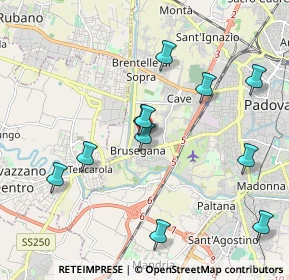 Mappa Via Monte Ceva, 35143 Padova PD, Italia (2.01)