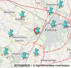 Mappa Via Monte Ceva, 35143 Padova PD, Italia (5.905)