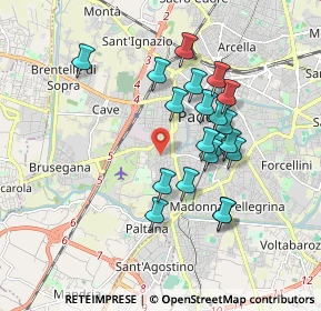 Mappa Via Bergamo, 35142 Padova PD, Italia (1.591)