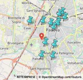 Mappa Via Bergamo, 35142 Padova PD, Italia (1.81846)