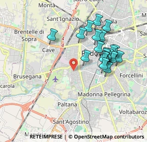 Mappa Via Bergamo, 35142 Padova PD, Italia (1.7585)
