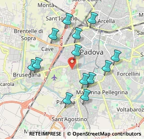 Mappa Via Bergamo, 35142 Padova PD, Italia (1.79231)