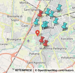 Mappa Via Bergamo, 35142 Padova PD, Italia (1.84417)