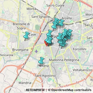 Mappa Via Bergamo, 35142 Padova PD, Italia (1.4195)