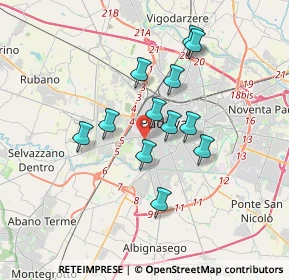 Mappa Via Bergamo, 35142 Padova PD, Italia (2.86583)