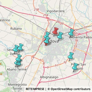 Mappa Via Bergamo, 35142 Padova PD, Italia (4.50917)