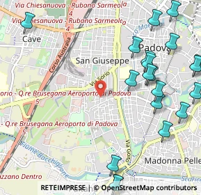Mappa Via Bergamo, 35142 Padova PD, Italia (1.4165)