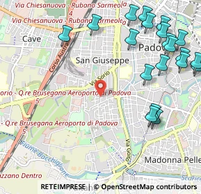 Mappa Via Bergamo, 35142 Padova PD, Italia (1.4045)