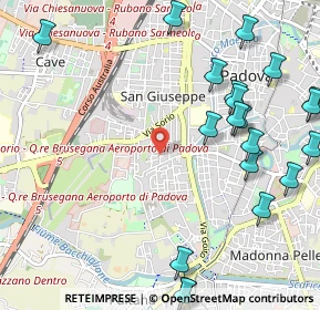 Mappa Via Bergamo, 35142 Padova PD, Italia (1.39)