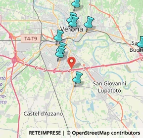 Mappa Tangenziale Sud, 37135 Verona VR, Italia (4.62636)