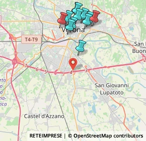 Mappa Tangenziale Sud, 37135 Verona VR, Italia (4.535)