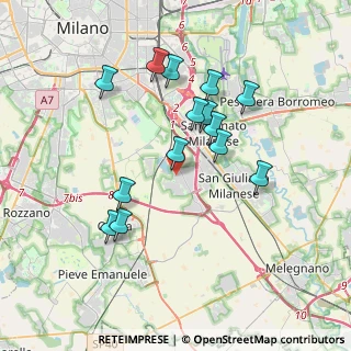 Mappa Via Lago d'Iseo, 20098 Area Industriale MI, Italia (3.41786)