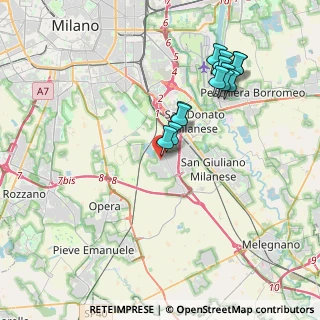 Mappa Via Lago d'Iseo, 20098 Area Industriale MI, Italia (3.76615)