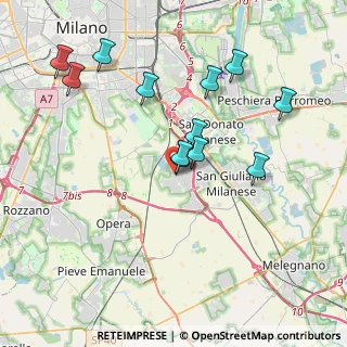 Mappa Via Lago d'Iseo, 20098 Area Industriale MI, Italia (3.76833)