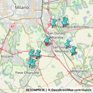 Mappa Via Lago d'Iseo, 20098 Area Industriale MI, Italia (3.87917)